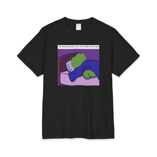 Keep Cool in Bed | Pepe Meme Sleeping Illustration