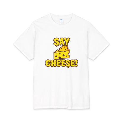 Say Cheese! cartoon cheese graphic Tee | Funny food pun t-shirt